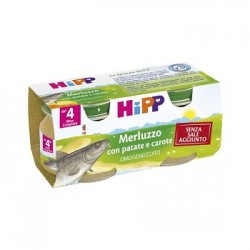 HIPP OMOGENEIZZATO MERLUZZO CAROTE PATATE 2X80 G HIPP OMOGENEIZZATO MERLUZZO CAROTE PATATE 2X80 G