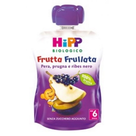 HIPP BIO FRUTTA FRULLATA PERA PRUGNA RIBES 90 G HIPP BIO FRUTTA FRULLATA PERA PRUGNA RIBES 90 G